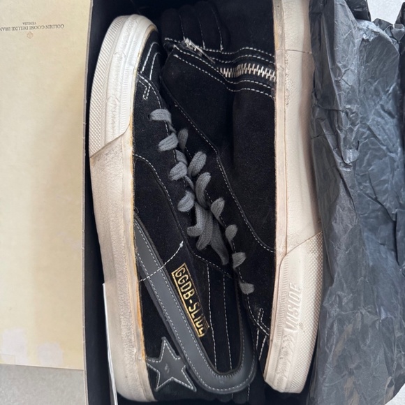 Golden Goose slide hightop sneaker-F5 black womens 38 - Picture 3 of 9